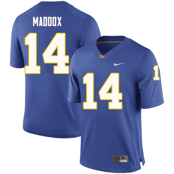 Men #14 Avonte Maddox Pittsburgh Panthers College Football Jerseys Sale-Royal